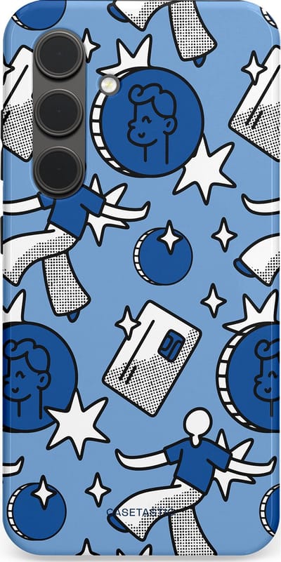 Casetastic Hoesje Geschikt voor Samsung S24 - Stijlvolle Beschermende Duo-layer Case - Geldroute
