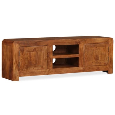 vidaXL - Tv-meubel - 120x30x40 - cm - massief - hout - met - honingafwerking