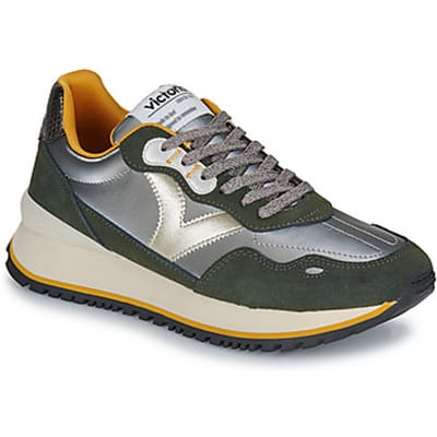 Metallische nylon sneakers met gespleten leer voor dames Victoria Viento