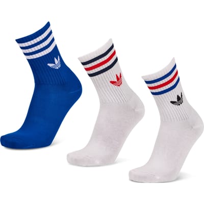 Adidas Mid Cut Crew 3 Pack Sokken Unisex - Wit - Maat 40-42