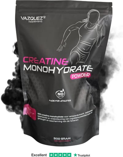 Creatine Monohydrate - 500 gram - 100 servings - 200 mesh - Creatine Micronised - Puurste Vorm - Zonder Toevoegingen