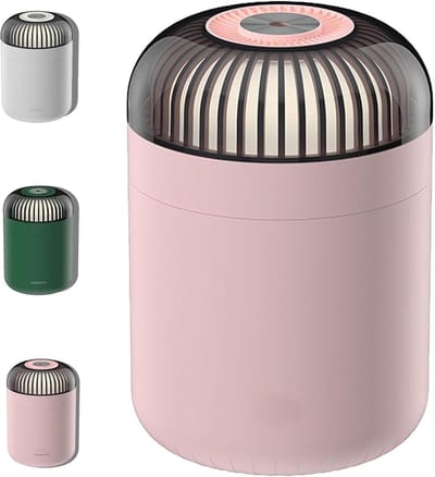 Luchtbevochtiger Slaapkamer - Draagbare Vernevelaar - Comfort Verhogend - Geluidsarm Design - 500ml Capaciteit - Roze