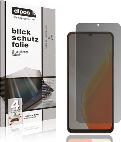 dipos – Matte Privacy Screenprotector geschikt voor Itel A200 | Anti-Spy Beschermfolie