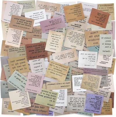 120 stuks scrapbooking-stickers, motivende, vintage scrapbook-accessoires met beroemde woorden en inspirerende journaling-stickers voor scrapbook en bullet journal