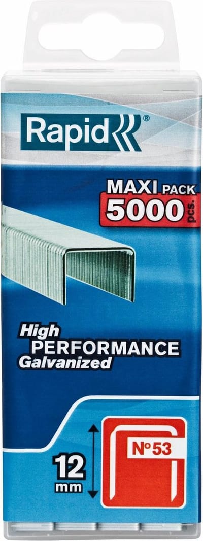 Rapid 40303086 Nieten - No. 53 - Gegalvaniseerd - 12mm (5000st)