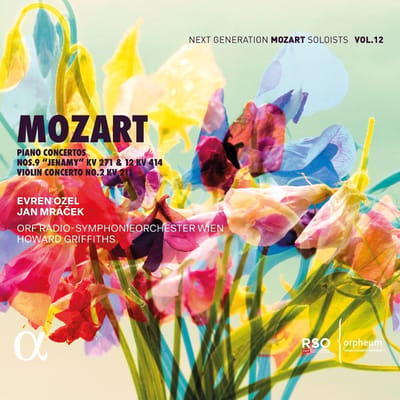 ORF Radio-Symphonieorchester Wien, Howard Griffiths, Evren Ozel, Jan Mracek - Mozart: Piano Concertos Nos. 9 In E-Flat Major, Kv 271 "Jenamy" & 12 In A Major, Kv 414/385P, Violin Concerto No. 2 In D Major, Kv 211 (CD)