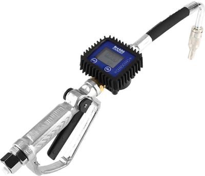 JHUBERS - Digitale Brandstof- en Oliepomp - Met Flowmeter voor Nauwkeurige Metingen - Compact Formaat - Brandstofpomp - Ideaal voor Auto's en Motor...