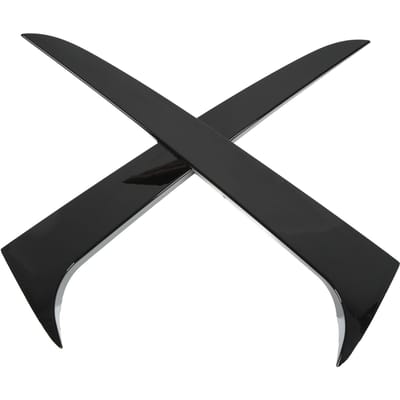 Paire Aileron Spoiler Latéral de Fenêtre Arrière Gauche Droit Noir Brillant Remplacement pour X3 F25 2011‑2017 black