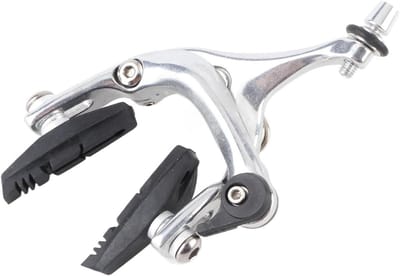 Fietsrem Set - Remklauw Rem - Veilig Fietsen - Hoge Rebound Veer - Universeel - Zilver