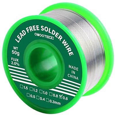 Loodvrije soldeerdraad met colofoniumkern voor elektrosolderen - Sn99,3 Cu0,7/0,6 mm, 50 g