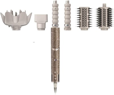 Haarstyler en Droger - Multistyler - Haar Stylen - 5-in-1 Opzetstukken - 700g - Goud