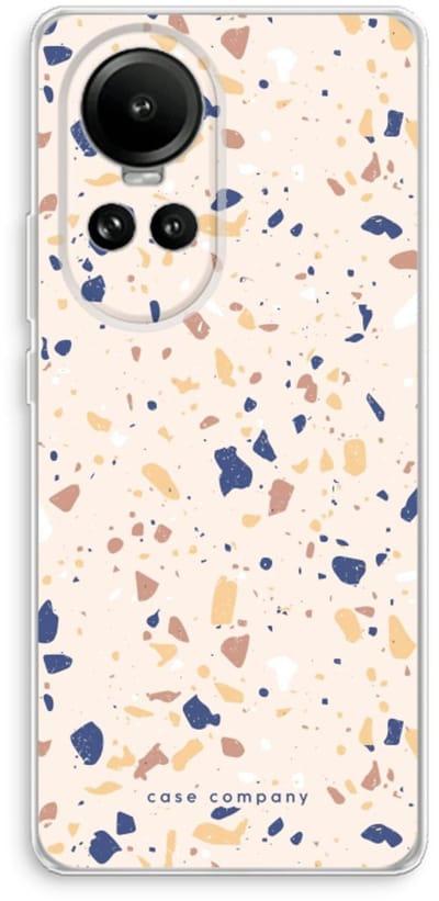Case Company® - Hoesje geschikt voor Oppo Reno 10 hoesje - Terrazzo N°23 - Soft Cover Telefoonhoesje - Bescherming aan alle Kanten en Schermrand