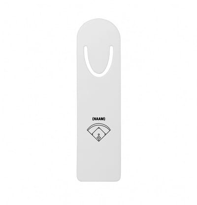 Hacebo® - Honkbal met eigen naam metalen boekenlegger - Honkbal - Honkballer - Sport Bladwijzer boekenleggers - 12.7 cm x 3.2cm