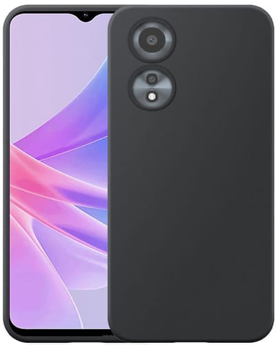 Geschikt voor Oppo A58 5G / A78 5G Telefoonhoesje Zwart Flexibel Siliconen TPU hoesje - Flexible Back Cover Case Siliconen TPU - Zwart - Smartphonica geschikt voor Oppo A58 5G;Oppo A78 5G