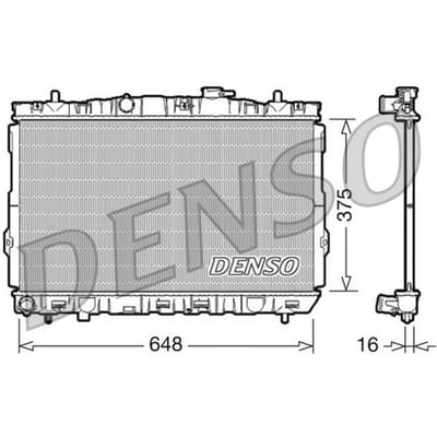 Radiator, motorkoeling DENSO DRM41001