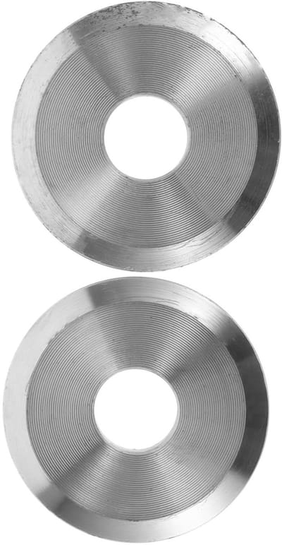 Zaagklemplaten Set - Houtbewerking Stabilisator - Nauwkeurig Zagen - Trillingen Verminderend - 82mm Buitendiameter - Zilver