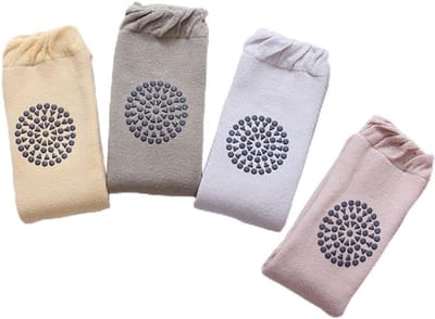 Baby Kniebeschermers - Kruipbeschermers Baby - Baby Beschermen - Antislip Rubber - 2 Paren - Willekeurig