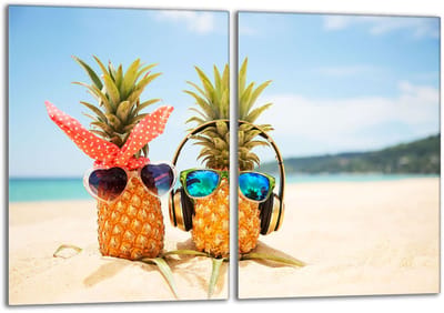 TMK ArtDeko - Snijplank - Glas - Beschermplaat - Ananas
