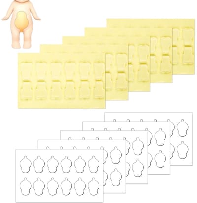 120 Stuks Dubbelzijdige Transparante Plakband voor Minifiguren - Hechtpads voor Speelgoed en Creatieve Projecten