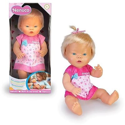 Babypop met Down-syndroom en functionele diversiteit - 35 cm - Cadeau voor jongens en meisjes vanaf 1 jaar
