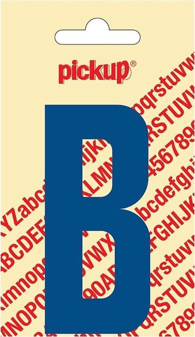 Pickup plakletter Nobel 90 mm blauw B - 31052090B