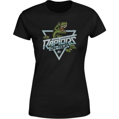 Jurassic Park Raptors On Tour Stroke Women's T-Shirt - Zwart - 3XL