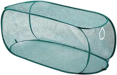 Tuingaas, plantenhoes, buitenplantenbeschermer, tuinrij, verhoogde bedhoes met grond, kant-en-klaar ontwerp, gewasbeschermingskooien geschikt voor zaailingen, groenten, fruit, kruiden, groen, XL