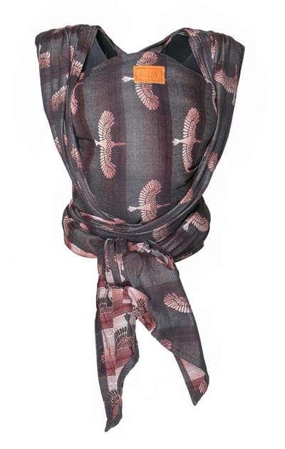ByKay Woven - geweven draagdoek baby - newborn tot 23kg - ergonomisch - Storks Jacquard - Maat 6