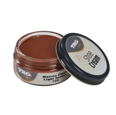 TRG - schoencrème met bijenwas - licht bruin - 50 ml