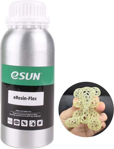 eSun - eResin Flex, Transparent Yellow - 0.5kg