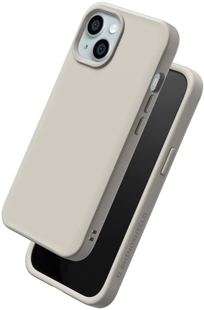 Rhinoshield, Hoesje Geschikt voor Apple iPhone 15 Plus Model SolidX Compatibel met Draadloos Opladen, Beige