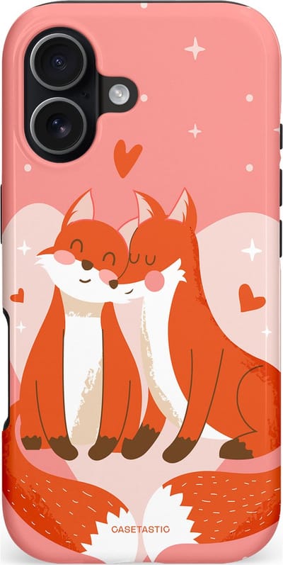 Casetastic hoesje geschikt voor Apple iPhone 17 - MagSafe - Dubbellaagse bescherming - Vossenzoen - Fashion Case - Koraal Oranje Zand