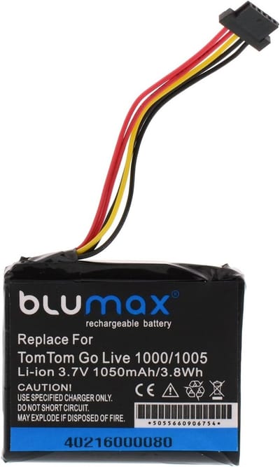 Vervangende Li-ion Batterij 1050 mAh voor TomTom Go Live 1000, 1005 Navigatiesysteem
