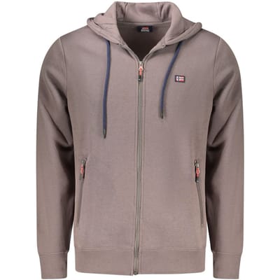 Noorwegen 1963 Marrone Katoenen Heren Sweatshirt