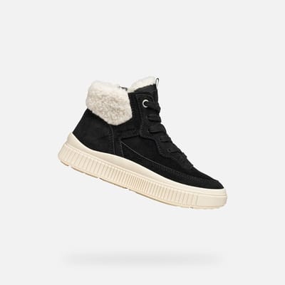 GEOX LAQUINNY MEISJES Sneakers - ZWART - Maat 37