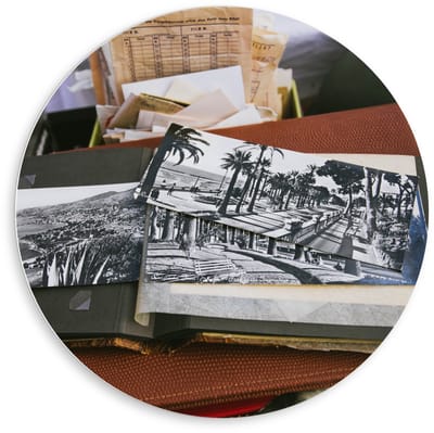 KuijsFotoprint - Schilderij - Tekenboek Zwart/wit - Zwart, Wit En Bruin - 80 X 80 Cm