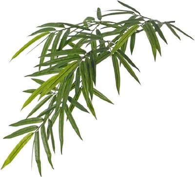 Topart Kunstplant groene bamboe hangplant/tak - 82 cm - UV bestendig - Bamboetak - Kunsttak voor binnen en buiten