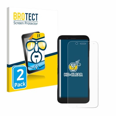 BROTECT - Screenprotector voor Datalogic Memor 12 - Folie Beschermfolie transparant 2 Stuks