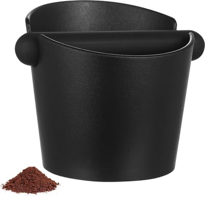 Koffie Knock Box - Koffiedik Bak - Espresso Bereiden - Verwijderbare Klopstang - 18 cm - Zwart