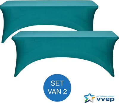 Tafelrok Style - Set van 2 - 183x76 cm - Petrol
