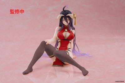 Taito Prize Overlord PVC Statue Desktop Cute Figure Albedo Chinese Dress Ver. Renewal 13 cm Beeld