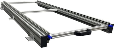 Aluminium schuifframe voor camper 120x40 cm - 130 kg belastbaar