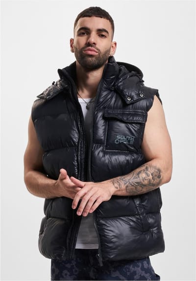 Southpole - Bubble Icy Gewatteerd jack - S - Zwart