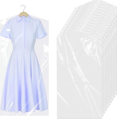 Kledinghoezen Set - Beschermhoezen - Kleding Opbergen - Stof- en Vochtwerend - 10 Stuks 60x140 - Transparant
