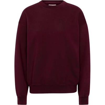 Sweatshirt ronde hals Colorful Standard Organic oversized oxblood red
