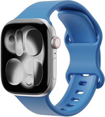 SBG Siliconen Bandje Geschikt voor Apple Watch 1/2/3/4/5/6/7/8/9/10/11/SE - 38/40/41/42MM - Horlogebandje Blauw