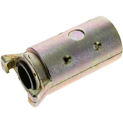 Zandstraalkoppeling 38x56 mm Slangaansluiting Smeedbaar Gietijzer Koppeling Lengte 136 mm