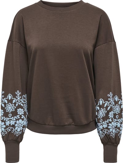 ONLY - ONLBROOKE L/S O-NECK FLOWER SWT NOOS - Dames - Sweaters