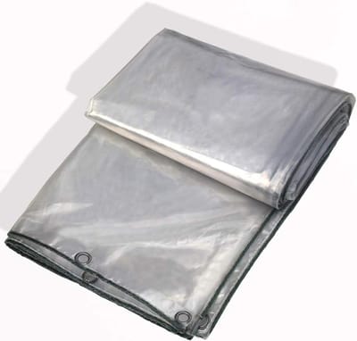 Dekzeil helder transparant - Waterdicht zeil - Bescherming buiten - Zware PVC kwaliteit - 3M x 5M - Transparant