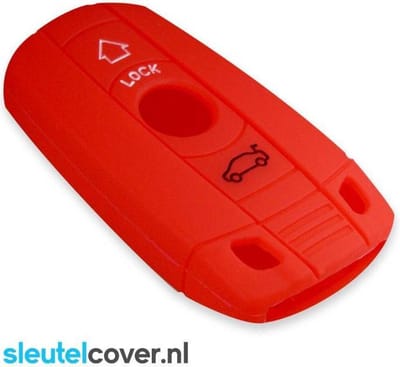 Autosleutel Hoesje geschikt voor BMW - SleutelCover - Silicone Autosleutel Cover - Sleutelhoesje Rood